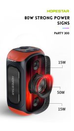اسپیکر هاپ استار PARTY 300 قابل حمل - Image 5