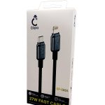 کابل شارژ سریع آیفون 27 وات Capo مدل CP-C004 (Type-C to Lightning)
