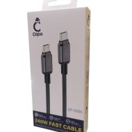 کابل شارژ فوق سریع 240 وات Capo مدل CP-C005 (Type-C to Type-C)