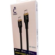 کابل شارژ سریع 60 وات Capo مدل CP-C006 (Type-C to Type-C) 