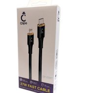 کابل شارژ سریع آیفون 27 وات Capo مدل CP-C007 (Type-C to Lightning)