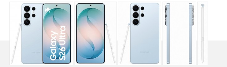 تصاویر رسمی نشتی‌شده Galaxy S26 Ultra؛ طراحی ریفاین با چهار رنگ جذاب