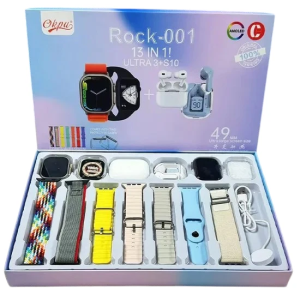 ک ساعت هوشمند ۱۳ تکه مدل ROCK 001 (مجموعه کامل الترا ۳ و سری ۱۰)
